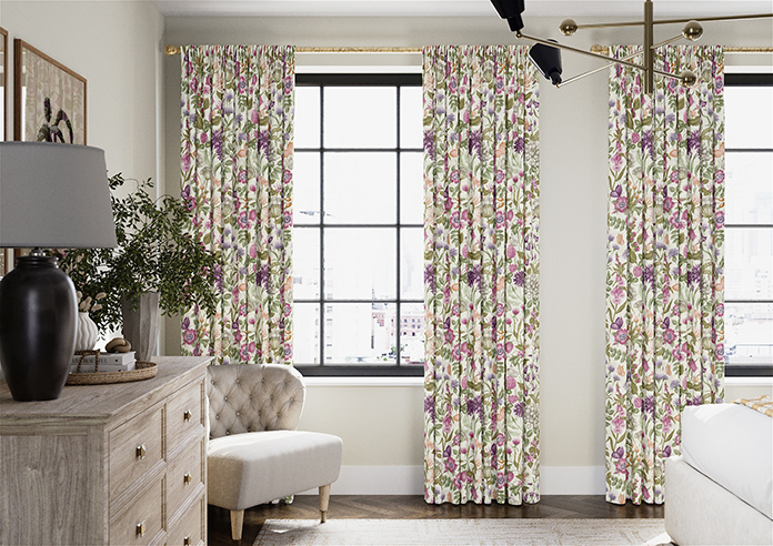 Field Flowers, Copper - Made to Measure Curtains - Image 3